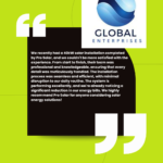 Global and Black Modern Customer Testimonial Reviews Instagram Post